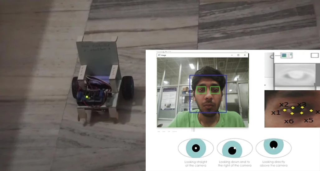 Arduino based Gaze controlled wheelchair project 